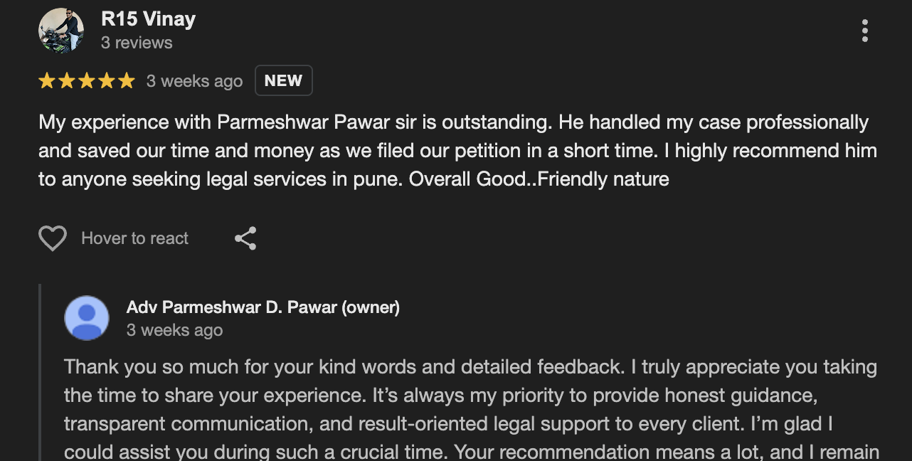 Adv-Parmeshwar-D-Pawar-client-testimonials